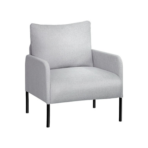Artiss Armchair Lounge Chair Accent Single Sofa Grey Linen Fabric
