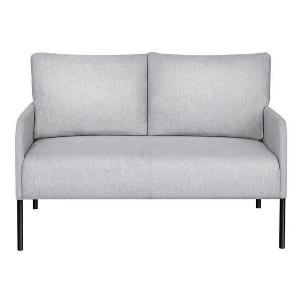 Artiss Armchair 2 Seater Sofa Accent Chair Loveseat Grey Linen Fabric Metal Leg Sofas Armchairs & Couches