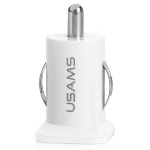 Dual Usb Port Car Charger White