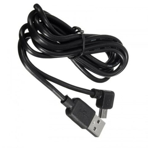 Usb 2.0 A Male Plug To Mini 5 Pin Left Angled 90 Degree Data Cable 1.5M Black