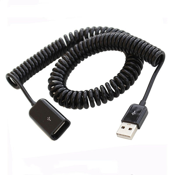 Usb 2.0 Extension Cable Male To Female Retractable Spring Type 3M Usb Cables Hubs & Adapters
