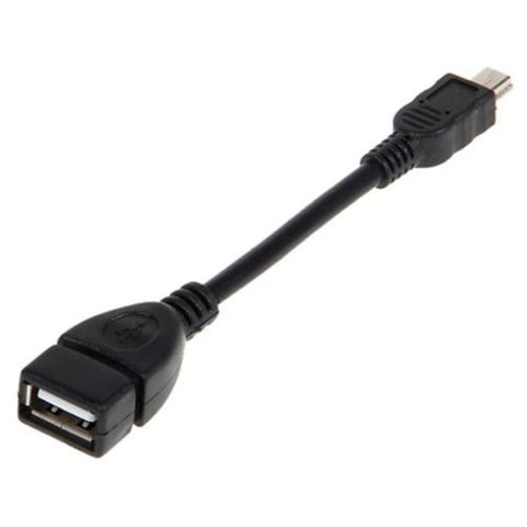 Usb 2.0 Female To Mini 5 Pin Male Host Extension Cable Black