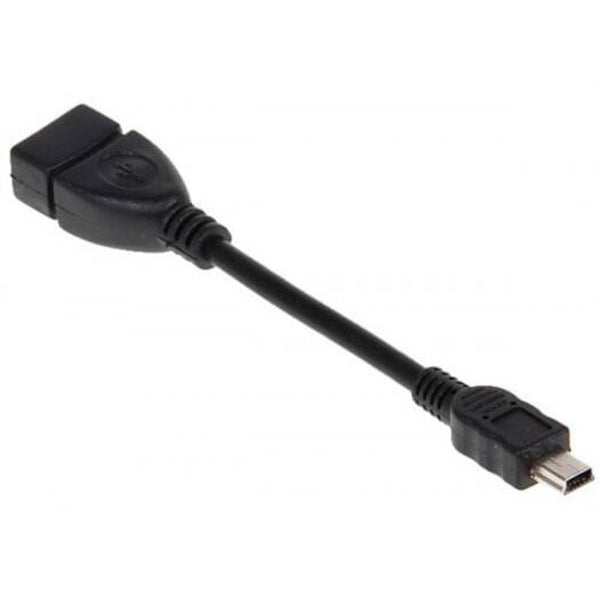 Usb 2.0 Female To Mini 5 Pin Male Host Extension Cable Black Cables & Adapters