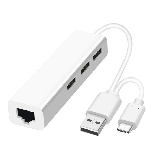 Usb 2.0 Hub Type C Network Card Hubs To Rj45 Lan Adapter Gigabit Ethernet Splitter For Macbook Laptop Phone Usb Cables Hubs & Adapters