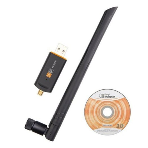 Usb 3.0 1200M Wifi Adapter Dual Band 5.0G 2.4Ghz Rtl8812bu Wireless Network Card Black Usb Wi Fi Adapters/Dongles