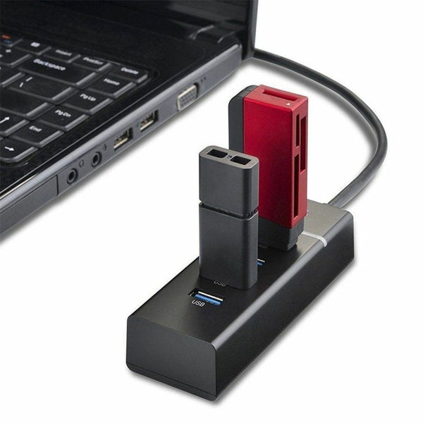 Usb 3.0 Hub High Speed 4 Port Independent Switch Four Bit Splitter Multi Interface Professional Usb Cables Hubs & Adapters