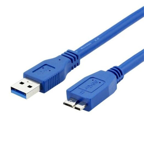 Usb 3.0 Male Am To Micro B Hard Disk Data Sync Extension Cable Blue 1M