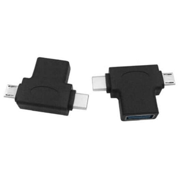Usb 3.0 Cable Adapter Micro Type In 1 Converter For Xiaomi / Samsung Black