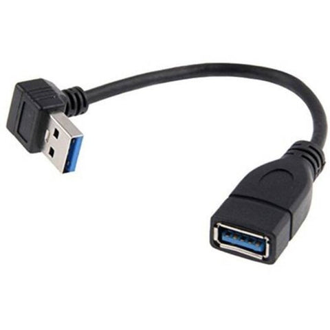 Usb 3.0 Right Angle 270 Degree Extension Cable Male To Femaleotg Adapter Black Cables & Adapters