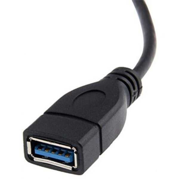 Usb 3.0 Right Angle 270 Degree Extension Cable Male To Femaleotg Adapter Black Cables & Adapters