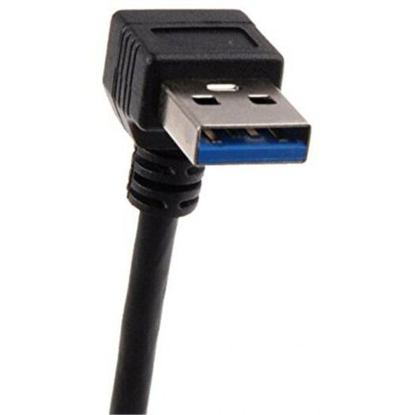 Usb 3.0 Right Angle 270 Degree Extension Cable Male To Femaleotg Adapter Black Cables & Adapters