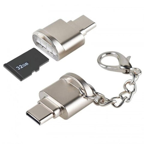 Usb 3.1 To Type C Adaptermicro Converter With Tf Sd Silver