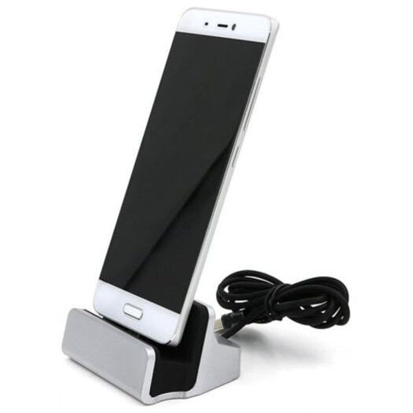 Usb 3.1 Type C Docking Station Stand Charger Charging Cradle Silver Chargers & Cradles