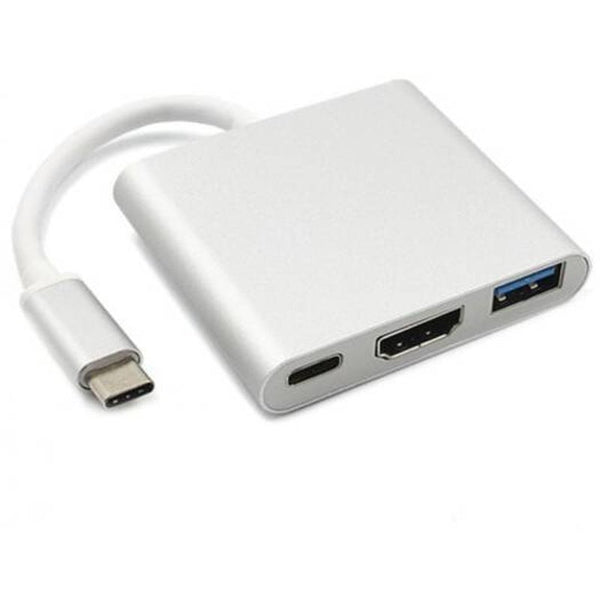 3 In 1 Type C To Hdmi Compatible Usb 3.0 Charging Adapter Usb C 3.1 Hub Usb Cables Hubs & Adapters