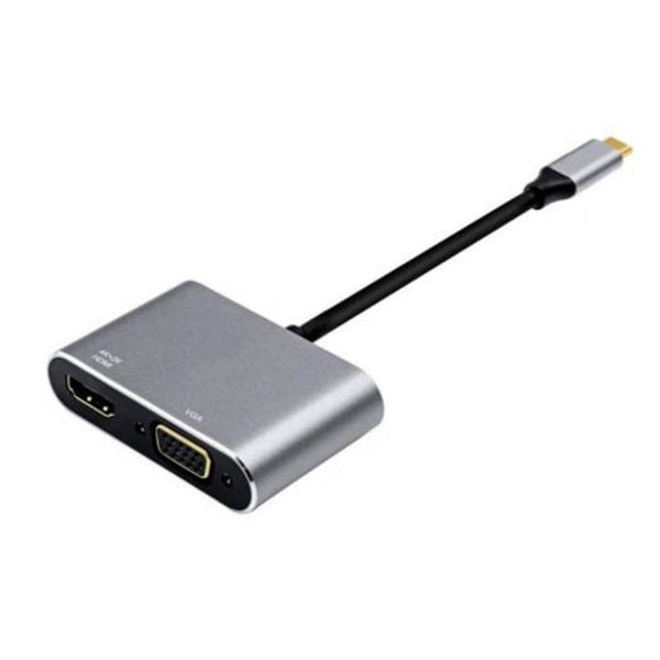 Usb 3.1 Type C To Vga Hdmi 4K Video Converters Adapter Platinum Usb Cables Hubs & Adapters