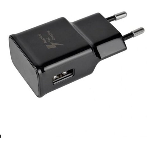 Usb 5V / 9V Fast Charging Travel Wall Power Adapter For Samsung Mobile Phone Black