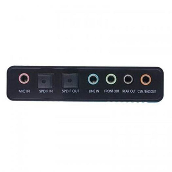 Usb 6 Channel 5.1 External Optical Audio Sound Card Butterfly Blue