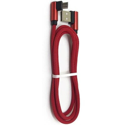 Usb A Cable Braidedto Reversible Micro Compatiblefast Charge Red