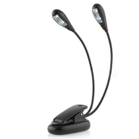 Usb Aaa Clip Led Gooseneck Lamp Reading Light Black Lamps