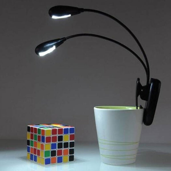 Usb Aaa Clip Led Gooseneck Lamp Reading Light Black Lamps