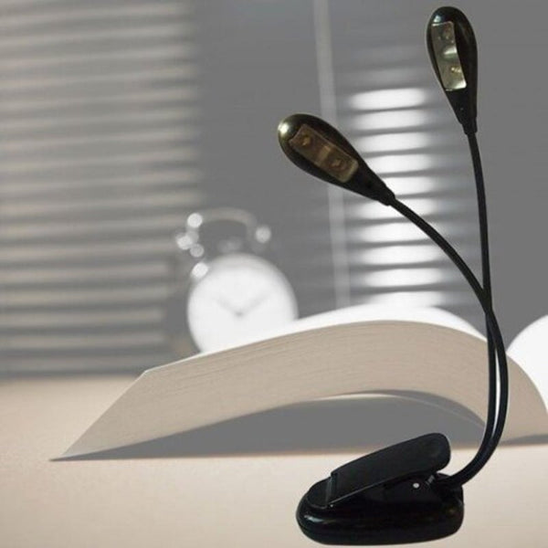 Usb Aaa Clip Led Gooseneck Lamp Reading Light Black Lamps