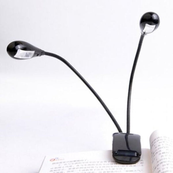 Usb Aaa Clip Led Gooseneck Lamp Reading Light Black Lamps
