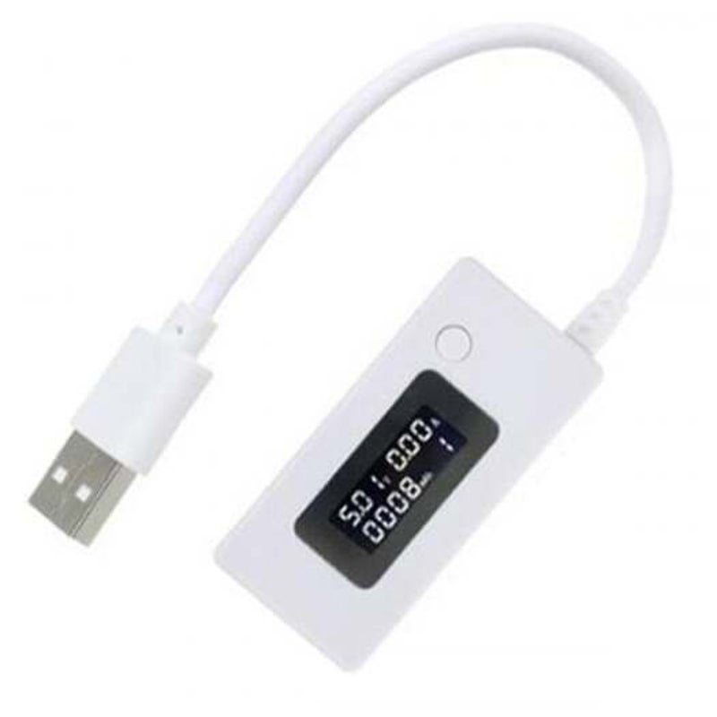 Usb Ammeter Voltmeter Charging Capacity Tester Detector White Voltmeters