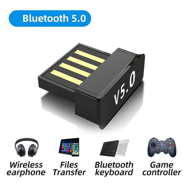 Usb Bluetooth 5 Adapter For Pc Wireless 5.0 Dongle Audio Receiver 4.0 Laptop Transmitter Mini Adapters Ble Sender