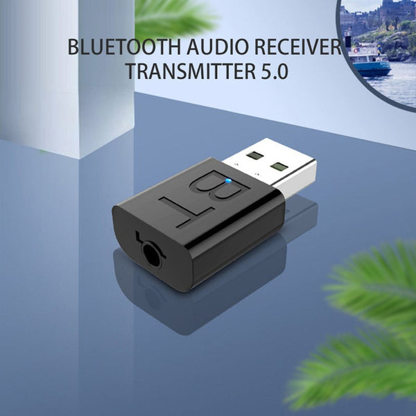 Usb Bluetooth Dongle Adapter 5.0 Wireless 2 In 1 For Pc Computer Audio Receiver Transmitter