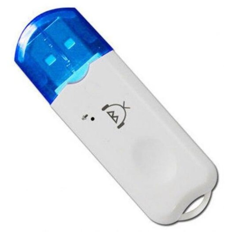 Usb Bluetooth Stereo Audio Wireless Receiver Adapter For Car Home White