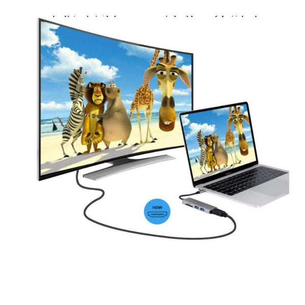 5 In 1 Usb C Hdmi Adapter For Macbook Pro 2016 / 2017 To Output Sdmicrosd Card Reader Ports 3.0 Usb Cables Hubs & Adapters