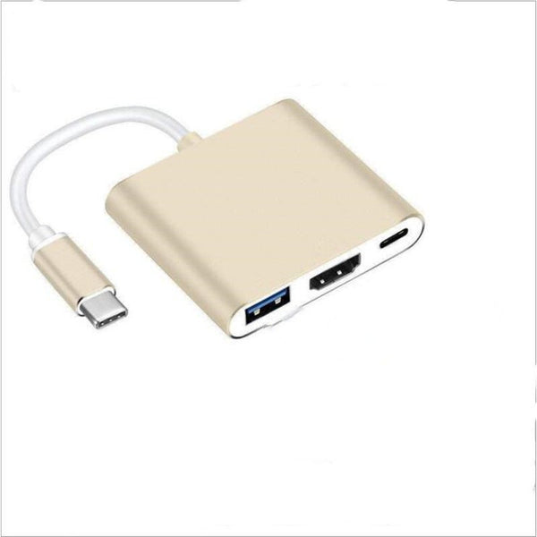 Usb C Hdmi Type Mac 3.1 Converter Adapter Typec To Hdmiusb 3.0Type Aluminum For Apple Macbook Usb Cables Hubs & Adapters