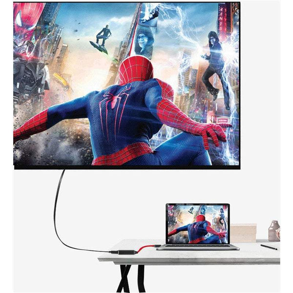 Usb Type C To Hdmi Adapter 4K Cable For Macbook 2015 2016 2017 Pro 2018 Samsung Galaxy S9 S8 Surface Book Dell Xpx 13 Pixelbook More A/V Cables & Adap