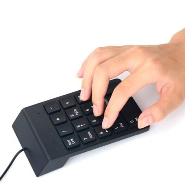 Usb Cable Numeric Keypad For Laptop / Pc Notebook Computer Black Keyboards & Keypads