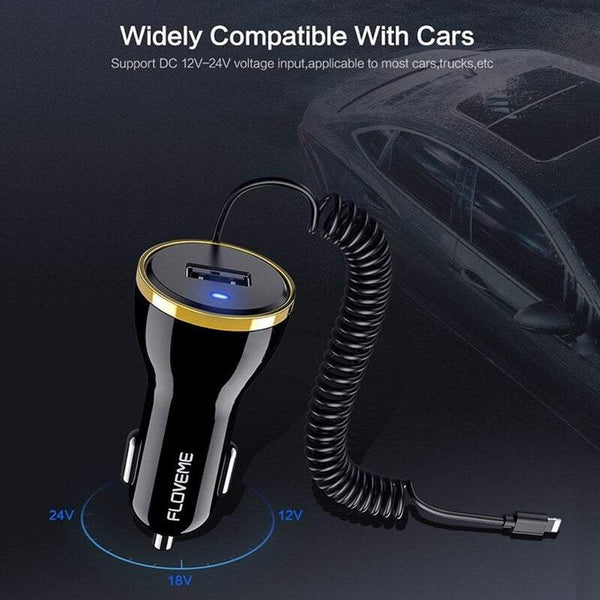 Car Chargers Usb With I Phone Typec And Android Plug Cable Cables & Adapters
