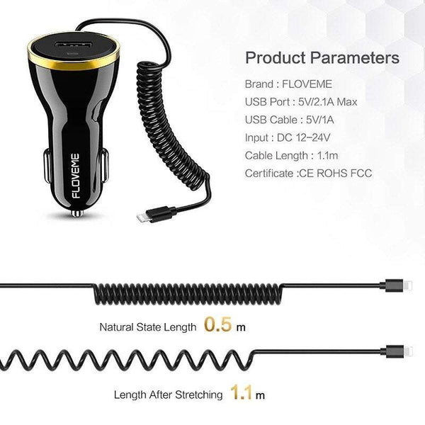 Car Chargers Usb With I Phone Typec And Android Plug Cable Cables & Adapters