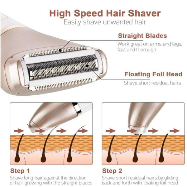 Hair Care Usb Charging Shaver Electric Remover For Women Painless Lady 2 In 1 Body Removal Razor Women's Shavers