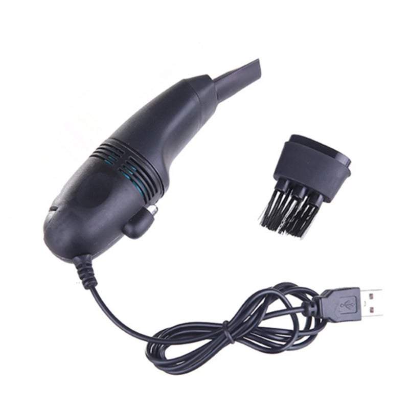 Usb Computer Keyboard Mini Desktop Dust Sweeper Collector Handheld Table Cleaning Tool For Office Car Home Pet House Black Vacuum Cleaners