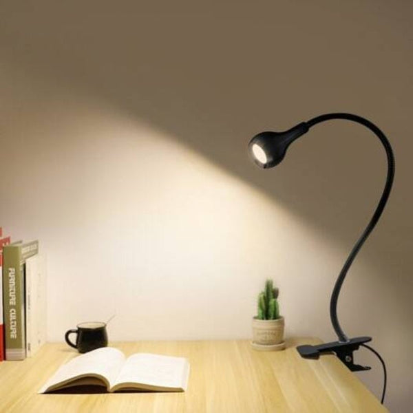 Usb Computer Reading Led Clip Lamp Black Warm Light