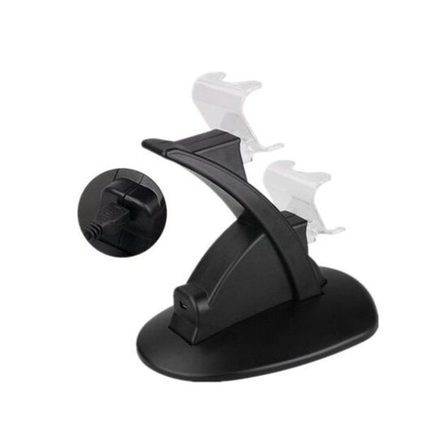 Usb Dual Charger Charging Station Stand For Ps4 / Pro Slim Black