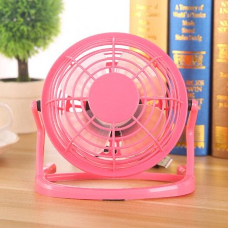 Usb Fan Mini Cooling For Pc Laptop Power Supplysuper Mute Cooler Pink Portable Fans
