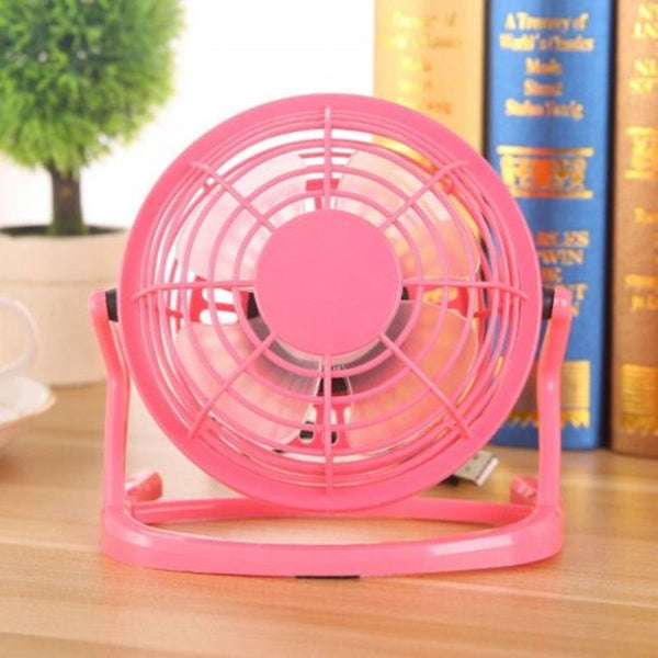 Usb Fan Mini Cooling For Pc Laptop Power Supplysuper Mute Cooler Pink Portable Fans