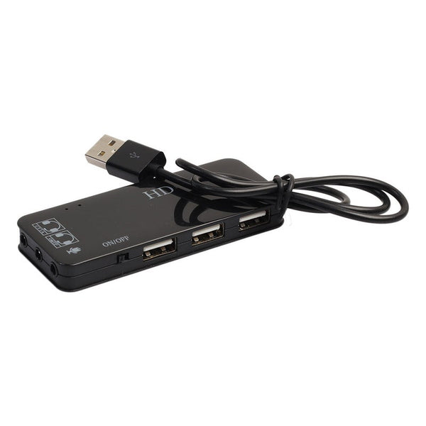 Usb Hub Stereo Dj External Sound Card Headset Microphone Adapter For Pc Laptop Pro Imac Notebook Accessoriest2 Sound Cards (External)