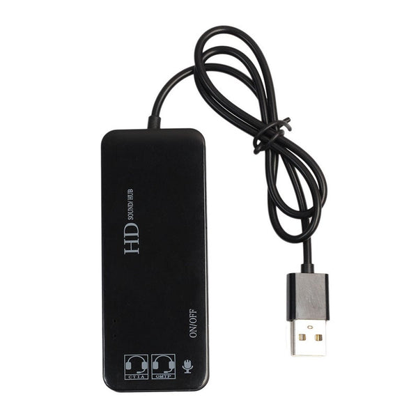 Usb Hub Stereo Dj External Sound Card Headset Microphone Adapter For Pc Laptop Pro Imac Notebook Accessoriest2 Sound Cards (External)