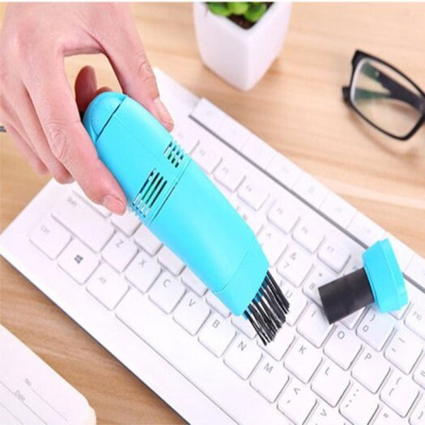 Usb Mini Gadgets For Computer Keyboard Cleaner Laptop Brush Dust Cleaning Kit Blue