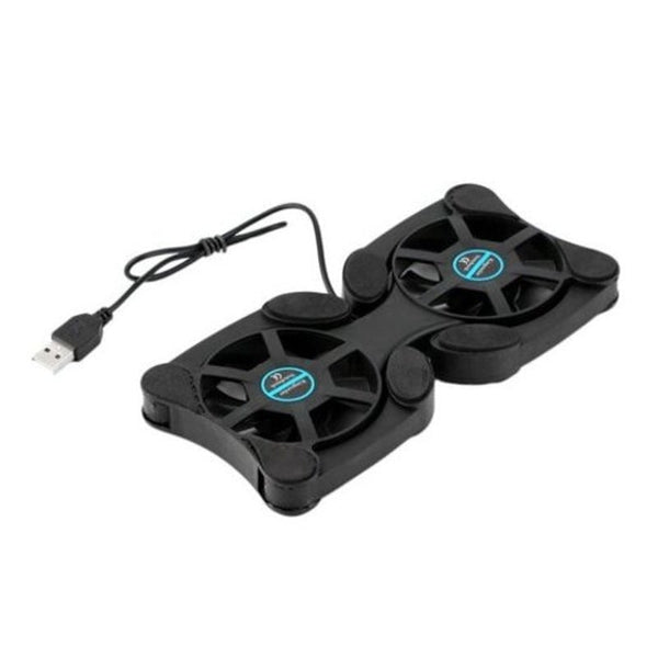 Usb Mini Laptop Fan Cooler Cooling Pad Folding Coller Black Laptop Cooling Pads