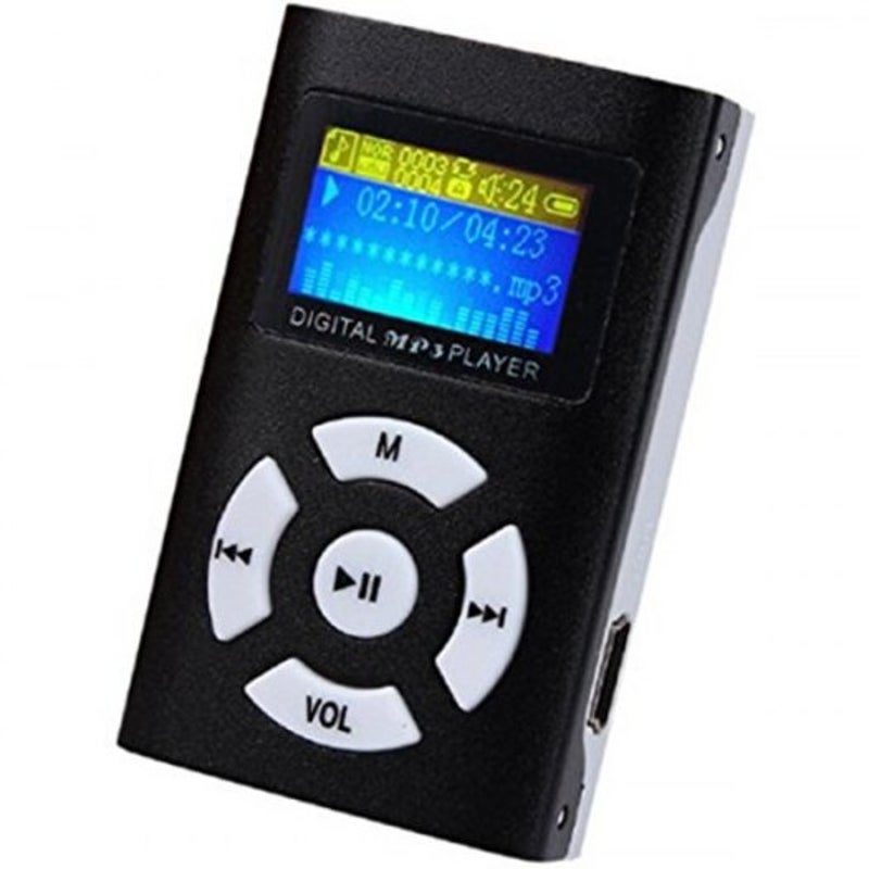 Usb Mini Mp3 Player Lcd Screen Support 32Gb Micro Sd Tf Card Black Ipods & Mp3 Players
