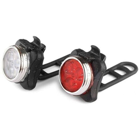 Usb Rechargeable Bike Light Set Super Bright Free Rear Led Bicycle