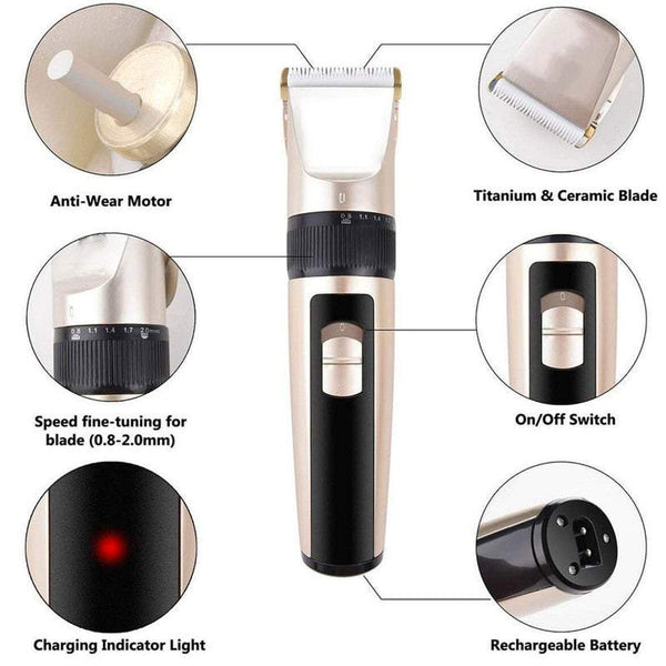 Pet Shearing Clipping Usb Rechargeable Kit Electric Clipper Comb Set Hair Trimmer Dog Grooming