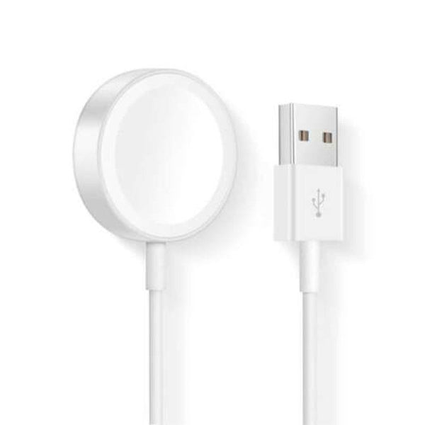 Usb Smart Watch Magnetic Wireless Charger For Apple 1 / 2 3 4 White Chargers & Docking Stations